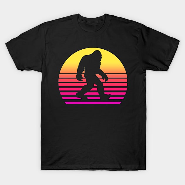 Bigfoot Retro Bigfoot, Sasquatch Gifts, Cool Sasquatch, Bigfoot Lovers T-Shirt by CreativeShirt